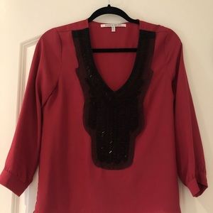 Red blouse